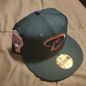 ARIZONA DIAMONDBACKS NEW ERA 59FIFTY SIDE PATCH HAT 7 5/8 GREEN